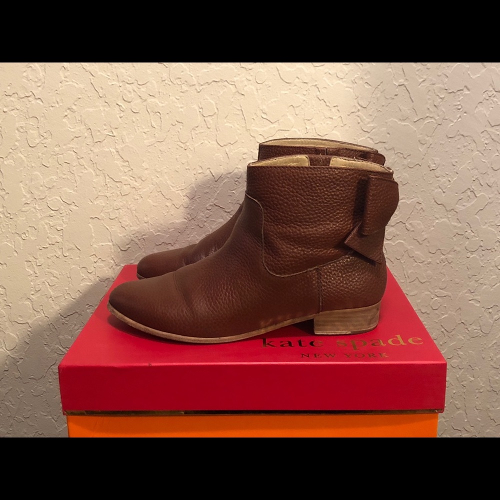 kate spade tan booties size 8